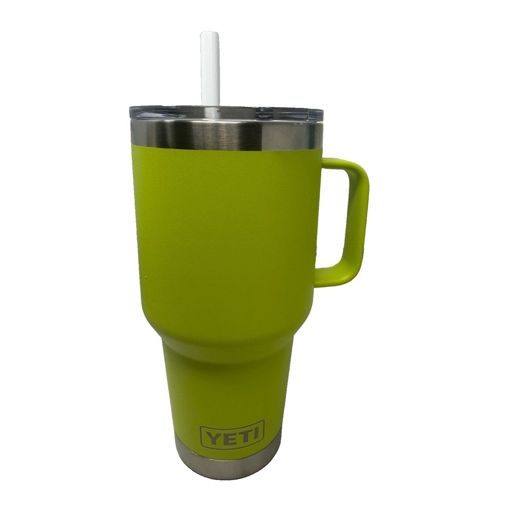 YETI Rambler 35oz Insulated Mug with Straw Lid Chartreuse Green 21071501821